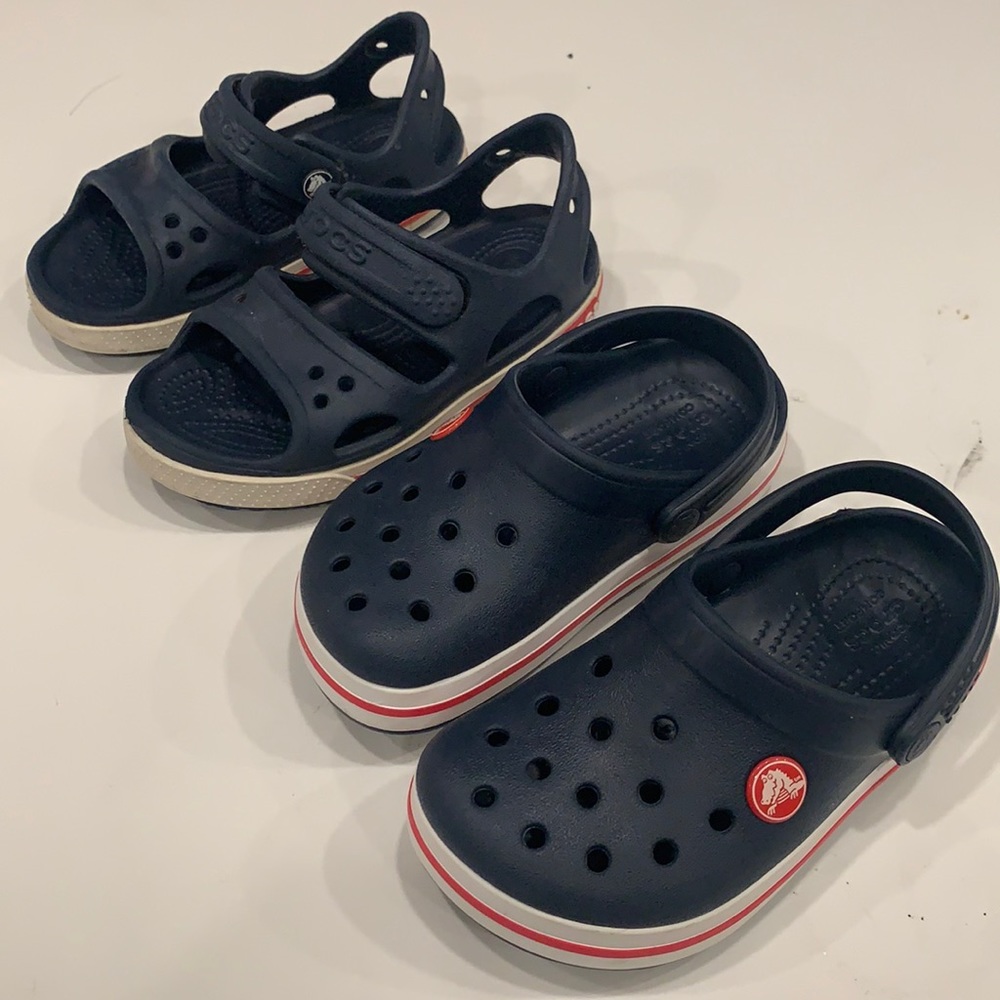 Pair of boys Crocs